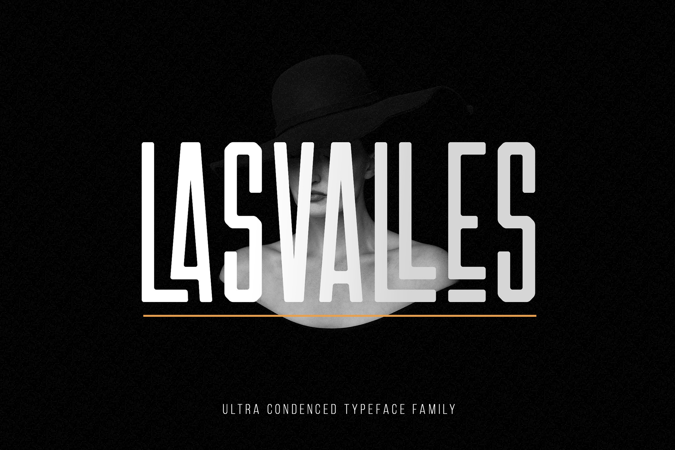 Przykładowa czcionka Las Valles Utra Condensed #1